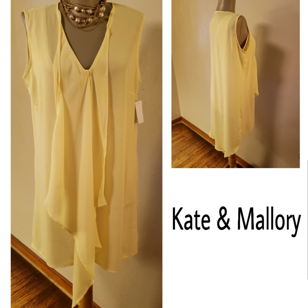 Kate & Mallory yellow dress. Sz S - Picture 1 of 4